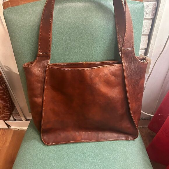 Alma Milano Brown Leather Purse - Picture 1 of 4